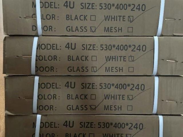 Tủ Rack 4U Lắp Ghép Đen Kích Thước 530x400x225mm