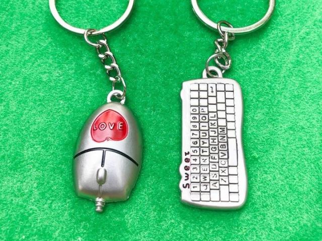 Móc khóa combo phím chuột siêu kute