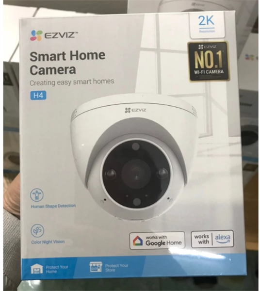Ảnh tin Camera wifi dome Ezviz H4 3MP 2K chính hãng - Giám sát trong nhà, màu ban đêm, báo động, đàm thoại