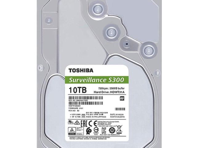 Ổ Cứng Camera Toshiba Surveillance S300 10TB SATA 7200RPM 256MB Cache 3.5