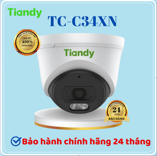 Ảnh tin Camera IP Tiandy TC-C34XN 4MP Dome chính hãng