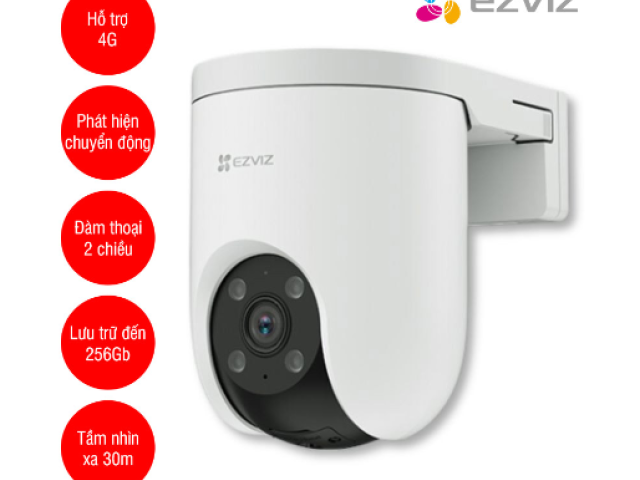 Camera WiFi EZVIZ H8C 2K 4G Quay Quét 360 độ