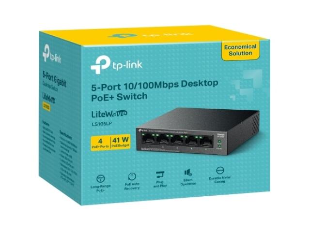 Switch PoE TP-Link LS105LP (5 port/ 10/100 Mbps)