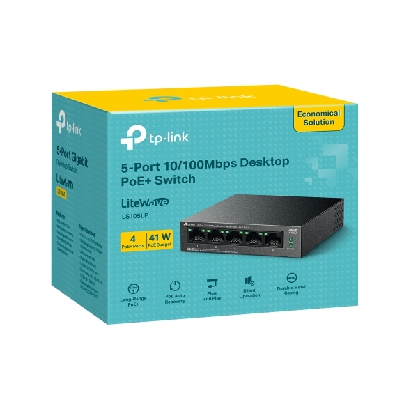 Ảnh tin Switch PoE TP-Link LS105LP (5 port/ 10/100 Mbps)
