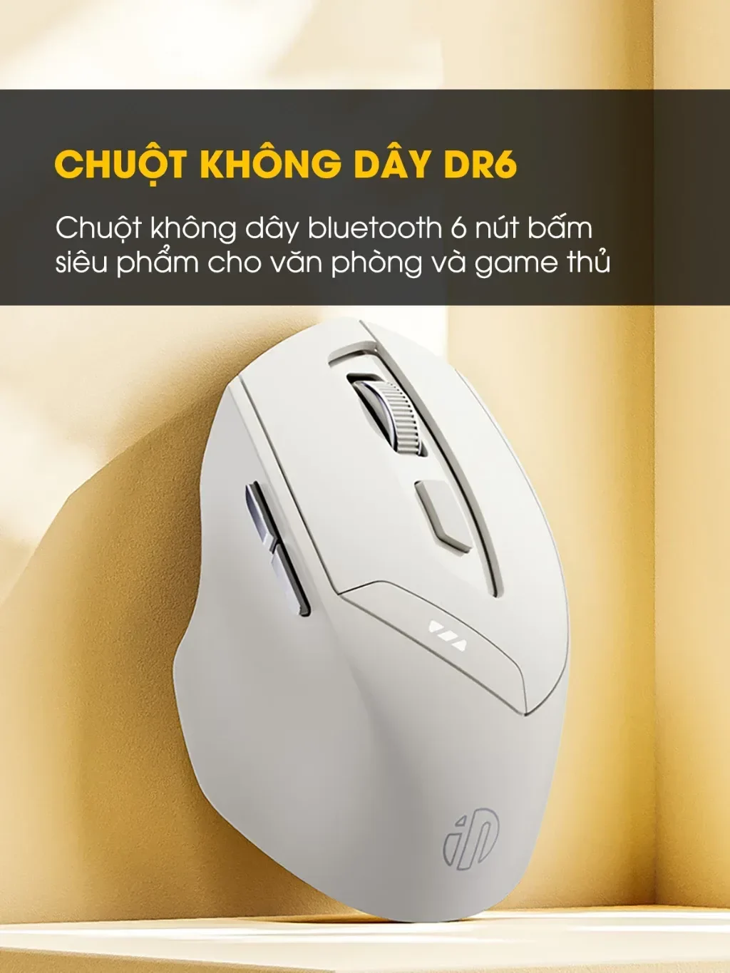 Ảnh tin Chuột INPHIC DR6 Trắng