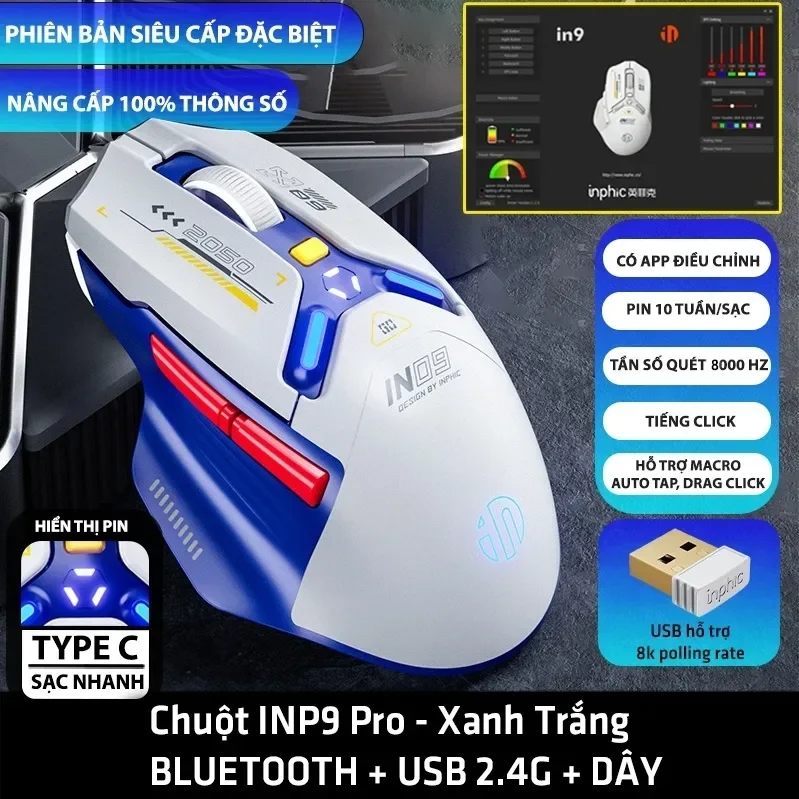 Ảnh tin Chuột INPHIC INX SE Xanh Dương