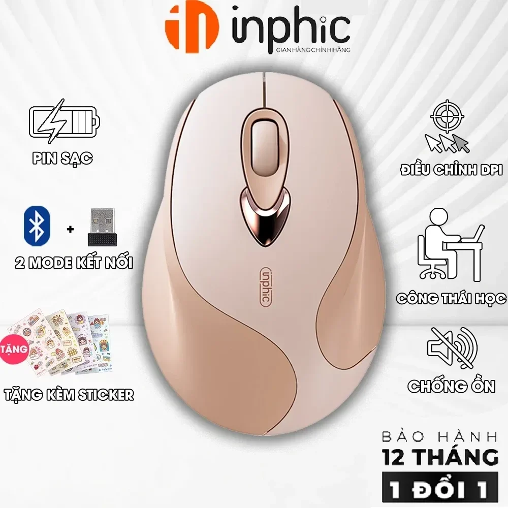 Ảnh tin Chuột INPHIC M8 Hồng
