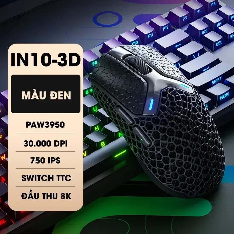 Ảnh tin Chuột INPHIC IN10 3D Đen