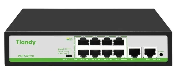 Ảnh tin Switch Tiandy poe 8 port TC-P3S010 Spec:F/0820/AT/ 90w