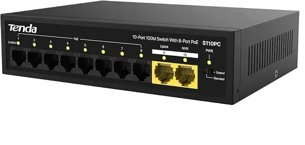 Ảnh tin Switch PoE 10/100Mbps Tenda S110PC 80W