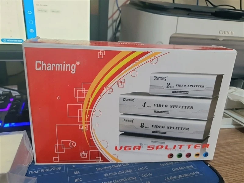 Ảnh tin Bộ Chia Tín Hiệu VGA Charming 1 Ra 2 Cổng