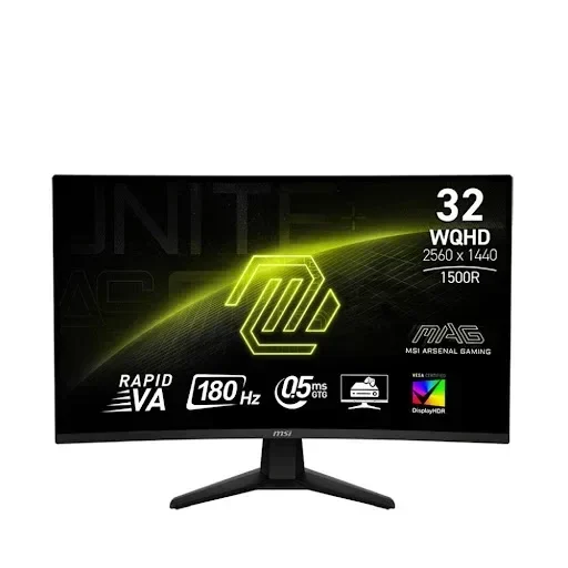 Ảnh tin Màn hình Gaming MSI MAG 32CQ6F | 32 inch, 2K, Rapid VA, 180Hz, 0.5ms, cong