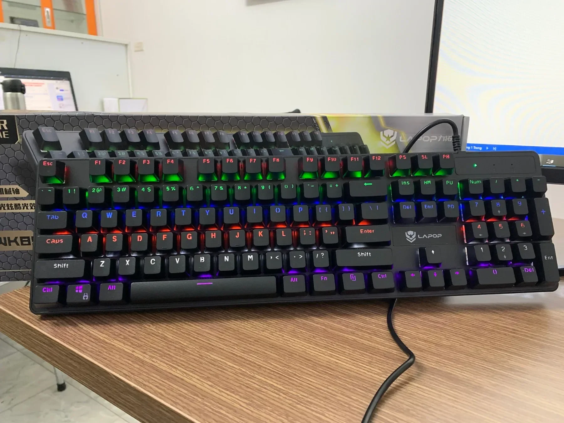 Ảnh tin Bàn Phím Cơ Gaming LAPOP WK85 ĐEN