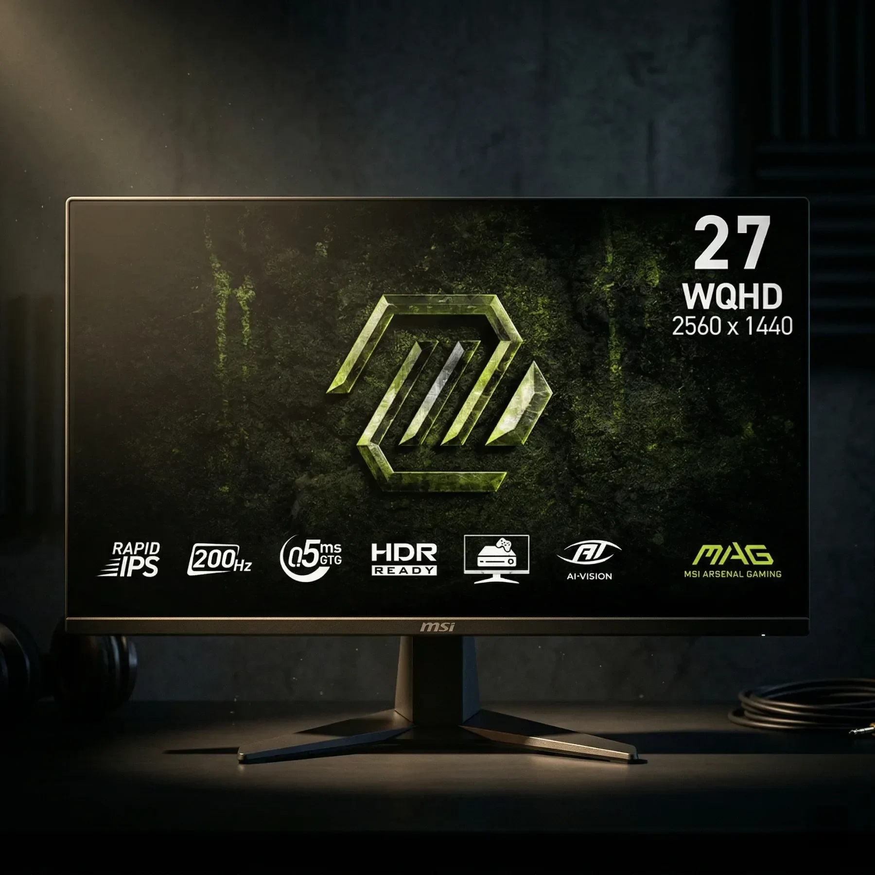 Ảnh tin Màn hình gaming MSI MAG 275QF E20 (27Inch/ 2K/ 0,5ms/ 200Hz/ 300cd/m2/ IPS)