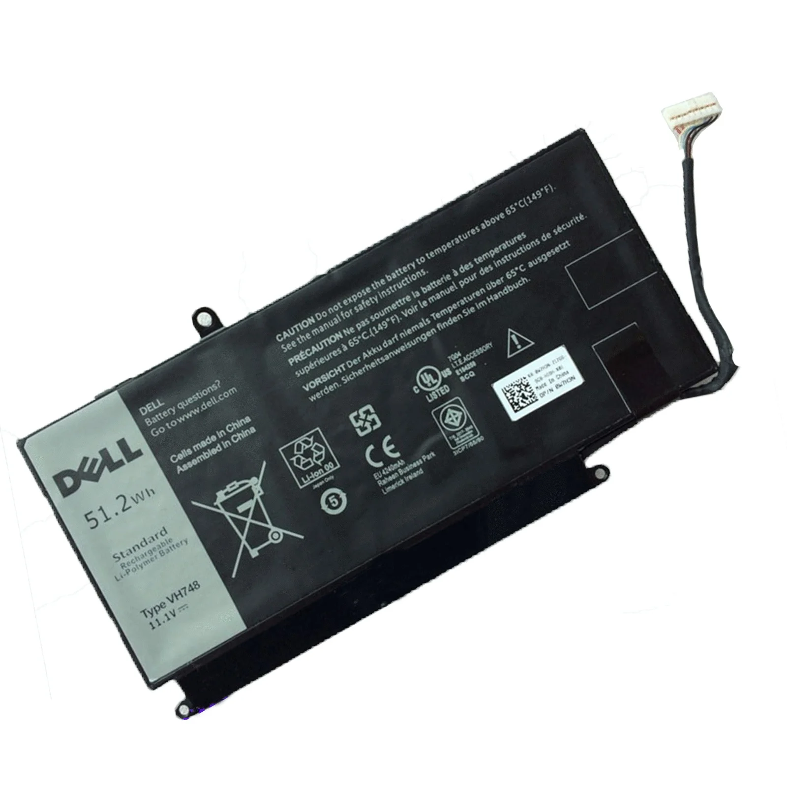 Ảnh tin Pin laptop Dell Vostro 14 5460 5470 5480 5560 5570 5439, Inspiron 14ZD-3526 14ZD-3528 VH748 51.2Wh Z