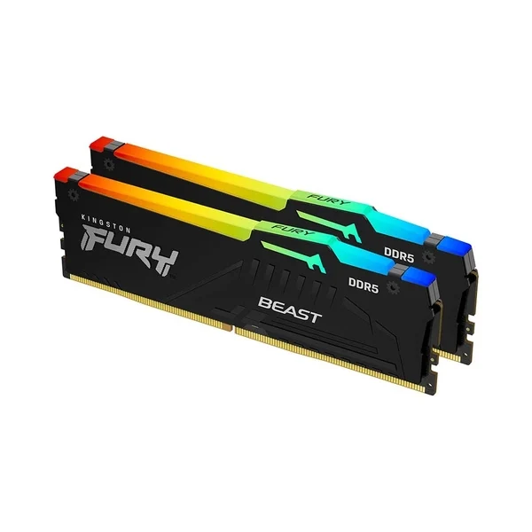Ảnh tin Ram PC Kingston Fury Beast RGB 16GB 5600MHz DDR5 (2x8GB) KF556C40BBAK2-16