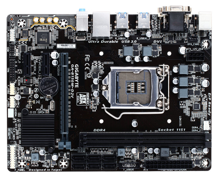 Ảnh tin Mainboard GIGABYTE B150M - D2V đã qua sử dụng