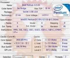 CPU G2130 (3.2GHz, 3M) SOCKET 1155