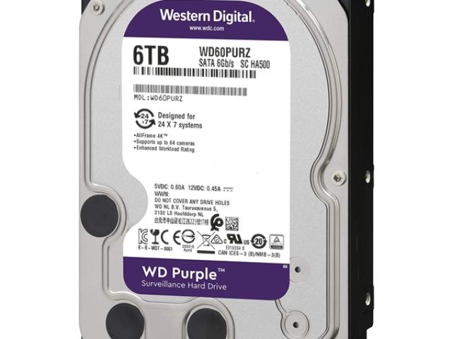 Ổ cứng HDD WD Purple 6TB WD62PURZ Mới Chính Hãng
