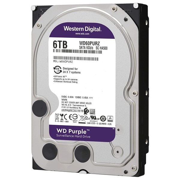 Ảnh tin Ổ cứng HDD WD Purple 6TB WD62PURZ Mới Chính Hãng