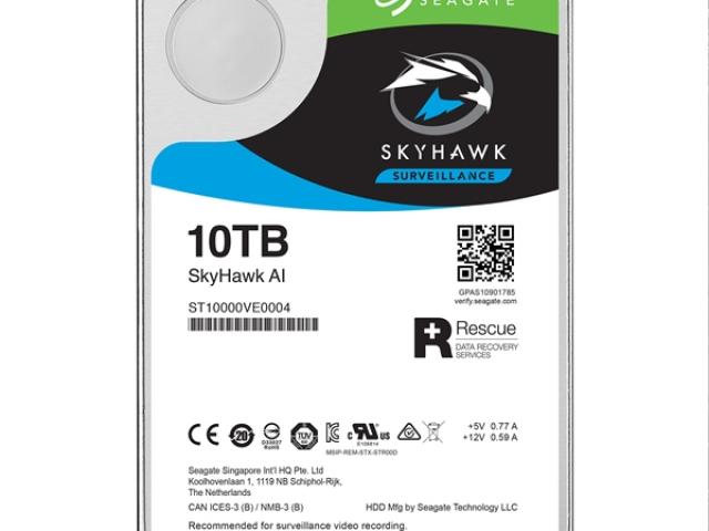 Ổ cứng HDD Seagate SkyHawk AI 10TB 3.5 inch 7200RPM, SATA3 6GB/s , 256MB Cache- (ST10000VE0008)