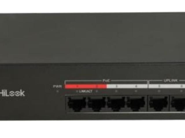 Switch PoE 4 HILOOK DS-3E0106MP-35 - Thương hiệu HI LOK