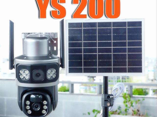 Camera Năng Lượng Mặt Trời 2 Mắt YOOSEE YS200 Dùng SIM 4G