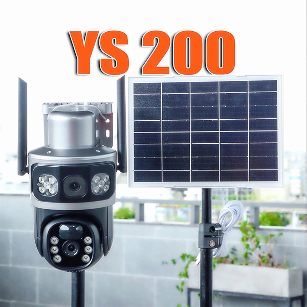 Ảnh tin Camera Năng Lượng Mặt Trời 2 Mắt YOOSEE YS200 Dùng SIM 4G