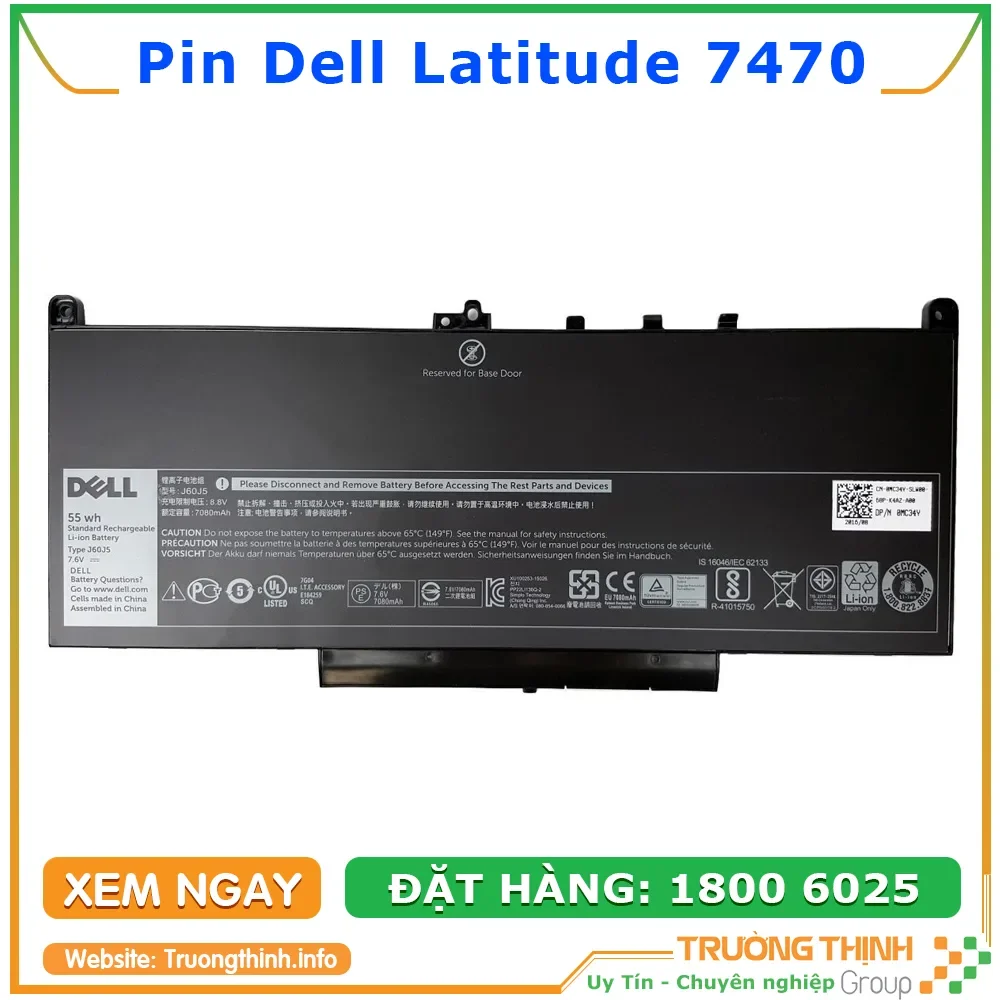 Ảnh tin Pin Laptop Dell Latitude 7470