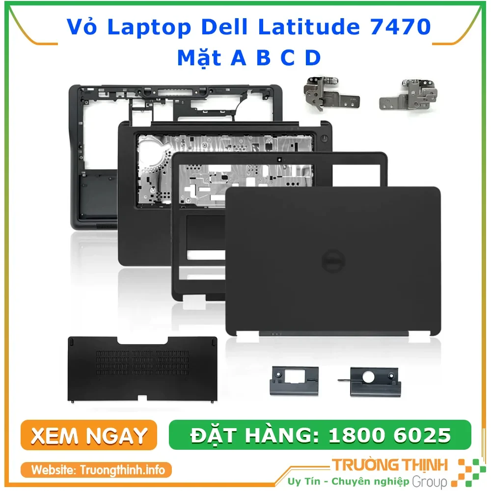Ảnh tin Vỏ Laptop Mặt A, B, C, D Dell Latitude 7470