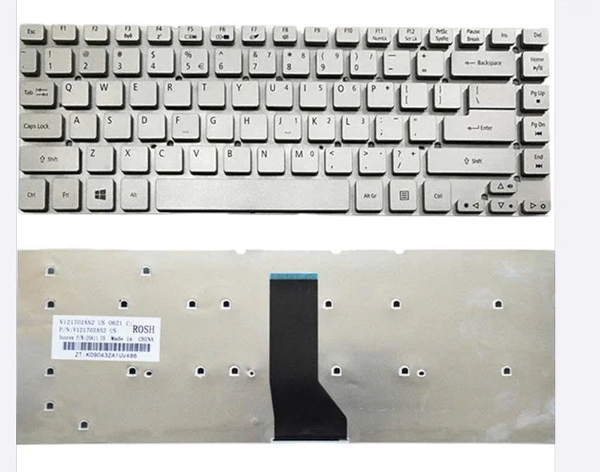 Ảnh tin Bàn phím laptop Acer Aspire 3830, 4755, 4830, V3-431, V3-471, V3-472, P245, NV47 (Màu bạc)