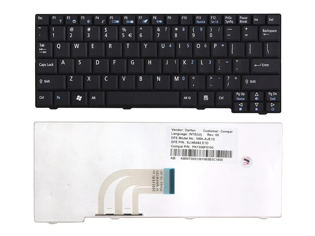 Ảnh tin Bàn phím laptop Acer Aspire One 531, P531, A110, A150, D250, ZG5, ZA8, ZG8, Gateway LT20, KAV10…