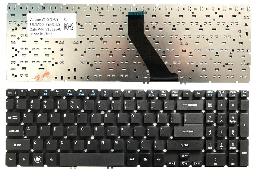 Ảnh tin Bàn phím laptop Acer Aspire V5-531, V5-551, V5-571, V5-573, M3-580, M3-581, M5-581, M5-582…