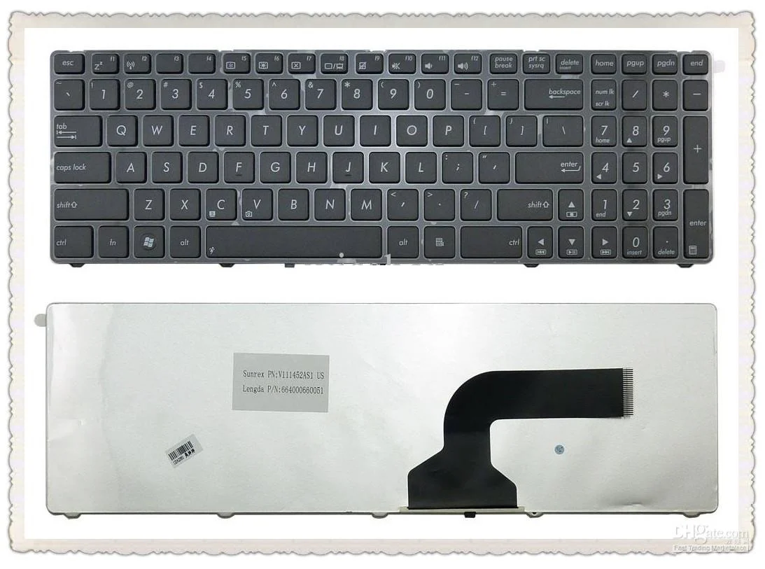 Ảnh tin Bàn phím laptop Asus A52 A53 A73 K52 K53 K53S K54 G51 G53 G60 G72 G73 U50 N53 N61 N71 N73 P52 X52…