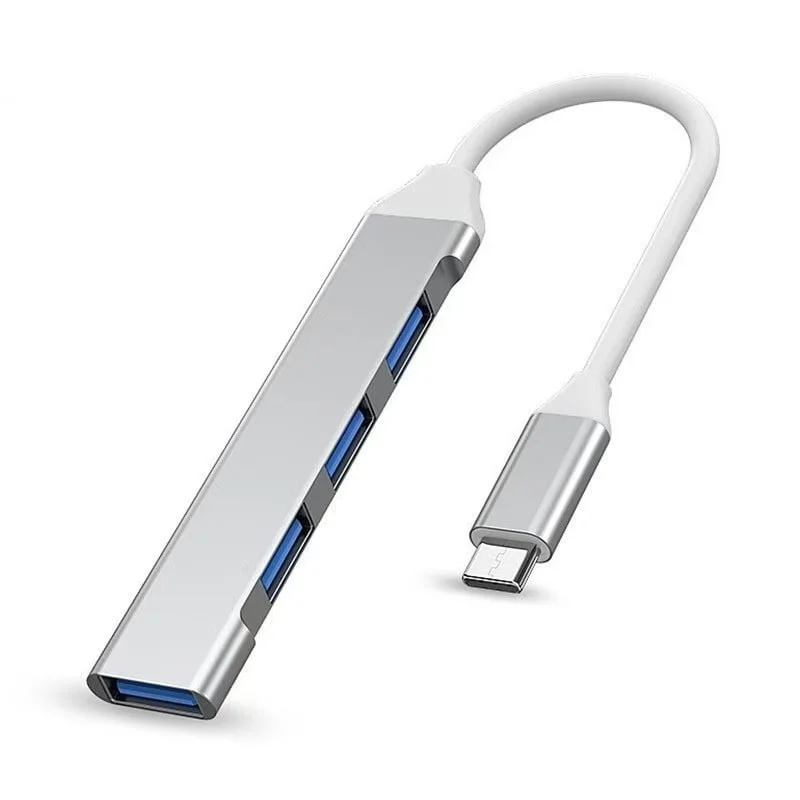Ảnh tin Bộ chia Type-C ra 4 cổng USB (3*USB 2.0 + 1*USB 3.0) MingXin, Màu bạc