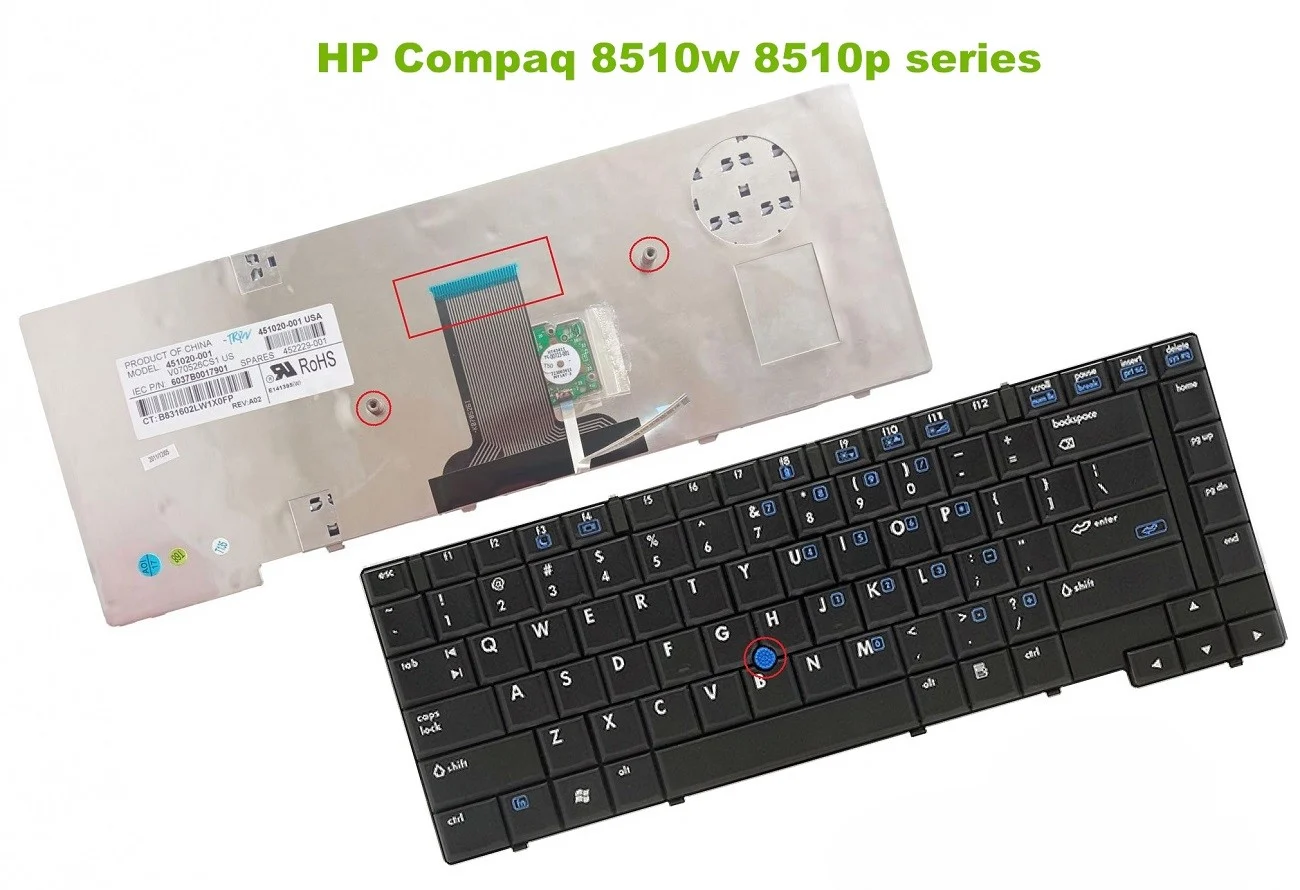 Ảnh tin Bàn phím laptop HP Compaq 8510, 8510p, 8510w