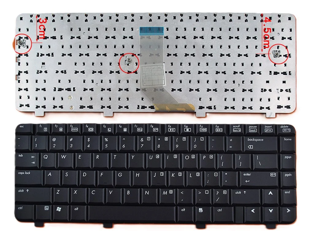 Ảnh tin Bàn phím laptop HP Pavilion DV4, DV4-1000, DV4-2000 (Đen)