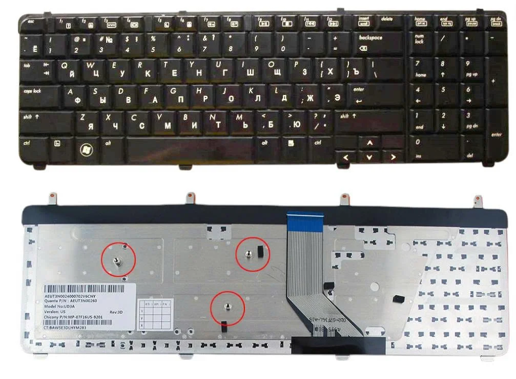 Ảnh tin Bàn phím laptop HP Pavilion DV7, DV7t, DV7-2000, DV7-3000 (ĐEN)