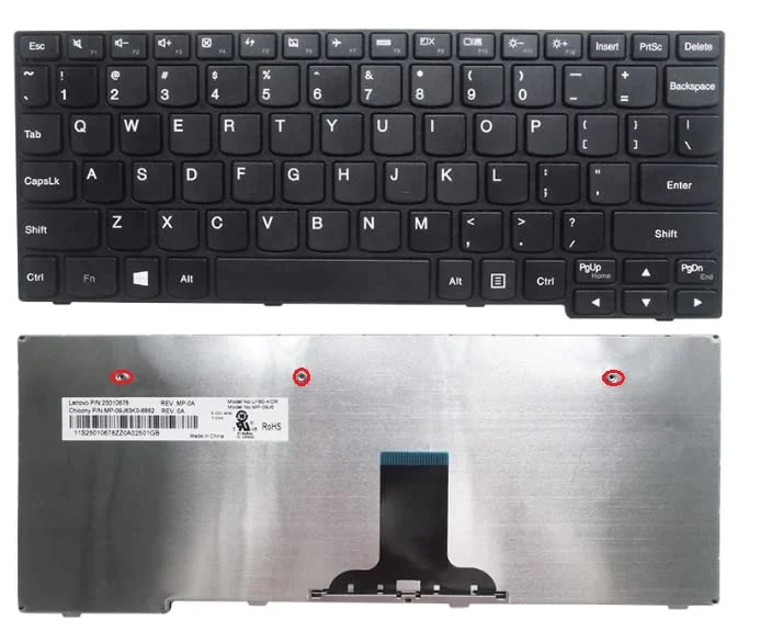 Ảnh tin Bàn phím laptop Lenovo S10-3S, S10-3, S100, S110 (Đen, cáp thẳng)