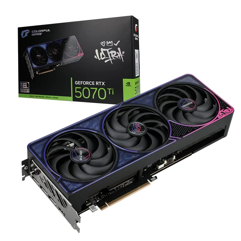 Ảnh tin Card màn hình Colorful iGame GeForce RTX 5070 Ti Ultra OC SFF 16GB-V | 16GB GDDR7, 3x DisplayPort…