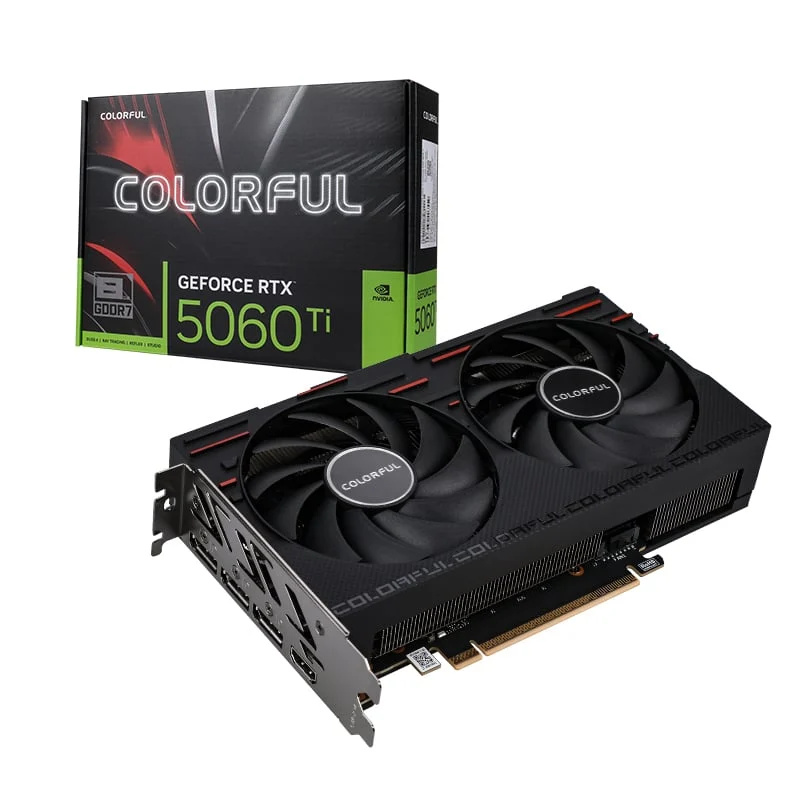 Ảnh tin Card màn hình Colorful GeForce RTX 5060 Ti Gaming DUO 8GB-V | 8GB GDDR7, 3x DisplayPort, HDMI
