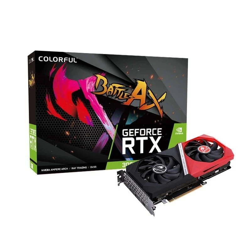 Ảnh tin Card màn hình Colorful GeForce RTX 3060 Battle AX DUO 12GB V2-V | 12GB GDDR6, 3584 CUDA, 192-bit