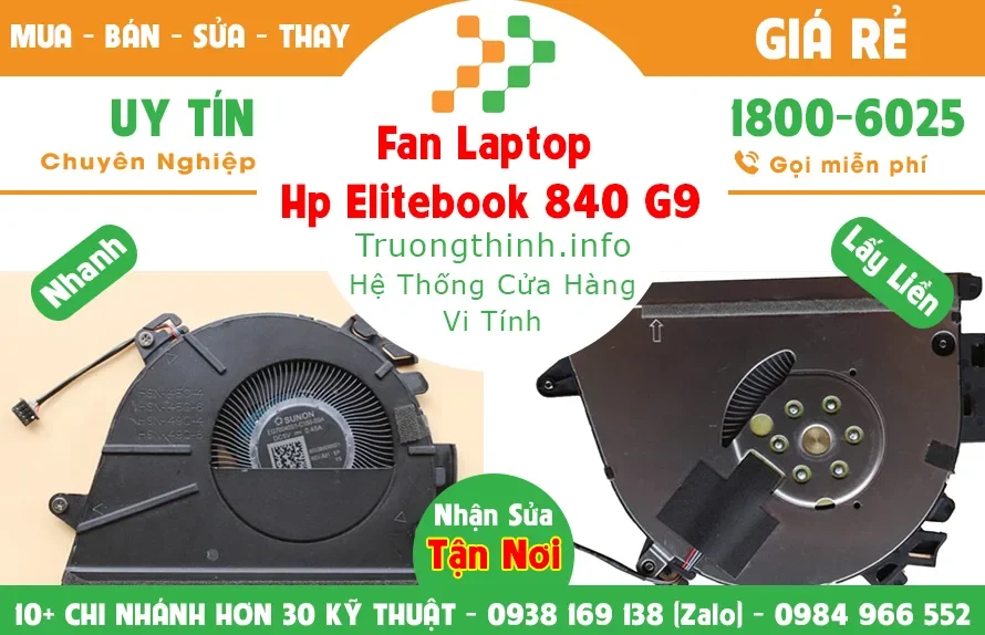 Ảnh tin Fan Quạt Laptop Hp Elitebook 840 G9