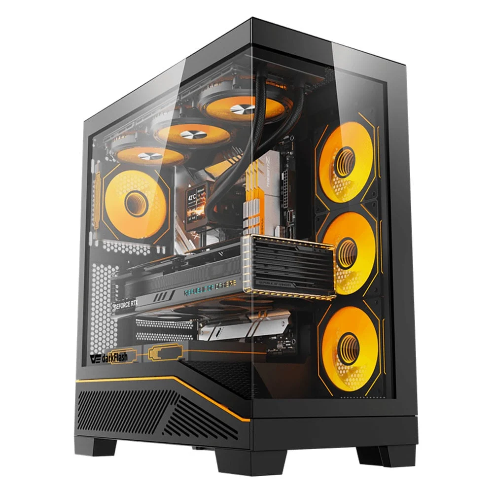 Ảnh tin Thùng máy DarkFlash K430 F-ATX (Mặt Kính) | ATX/M-ATX/Mini-ITX, Hỗ trợ VGA 425mm, AIO 360mm, Đen