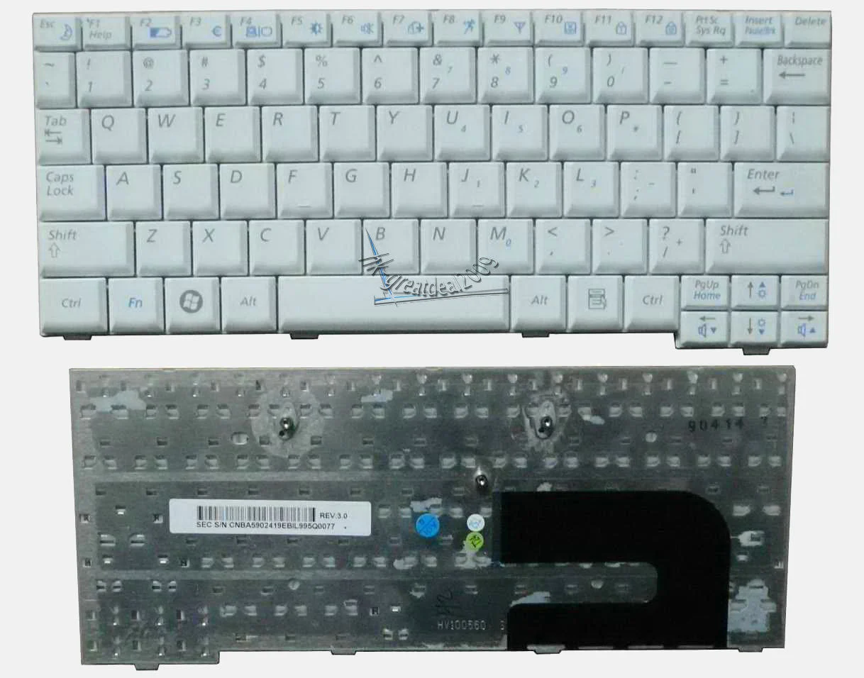 Ảnh tin Bàn phím laptop Samsung NC10, Mini NC10, NP-NC10, NP-N130, N140 màu trắng (BH 6TH)