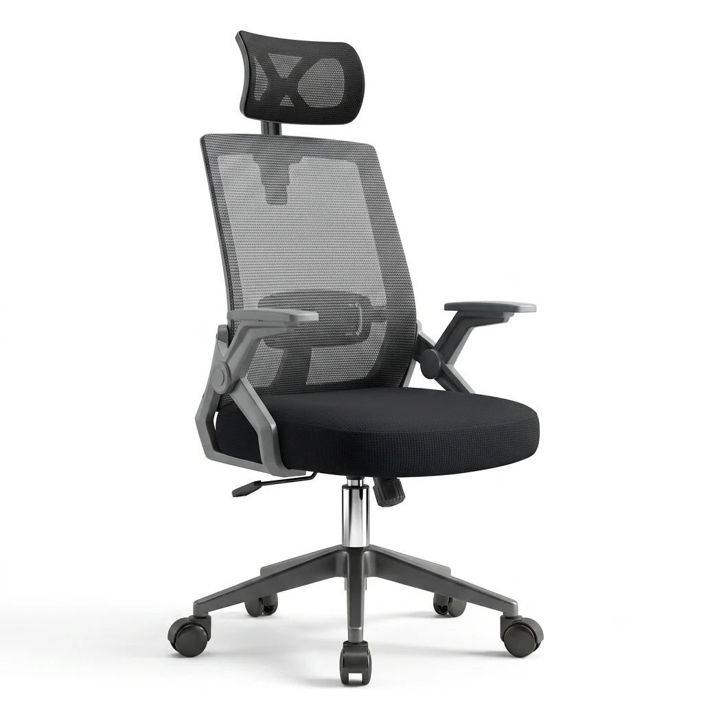 Ảnh tin Ghế Văn Phòng Manson Ergonomic | Màu Đen, Công thái học, Tay Gập