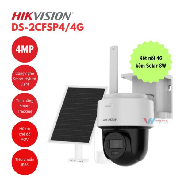 Ảnh tin Camera IP Solar 4G 4MP Hikvision DS-2CFSP4/4G
