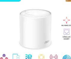 Bộ phát wifi 6 TP-Link Deco X20 1-Pack (Chuẩn AX/ AX1800Mbps/ 2 Ăng-ten ngầm/ Wifi Mesh/ 55 User)
