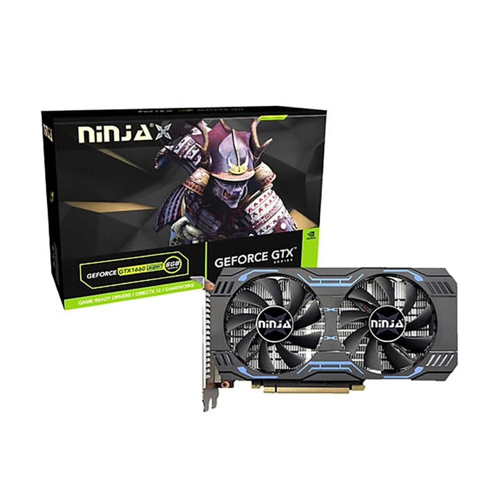 Ảnh tin Card màn hình Ninja GeForce GTX 1660 Super 6GB GDDR6 2 Fan (NK166SF66F) | 1408SP CUDA Cores, Boost…