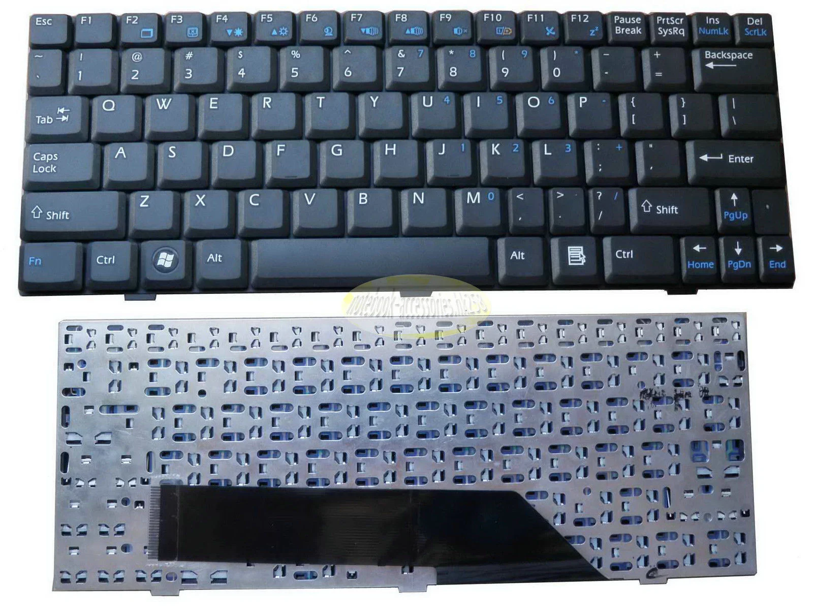 Ảnh tin Bàn phím laptop MSI U90, U100, U110, U115, U120, U123, U130 (Đen, RENEW, BH 6TH)
